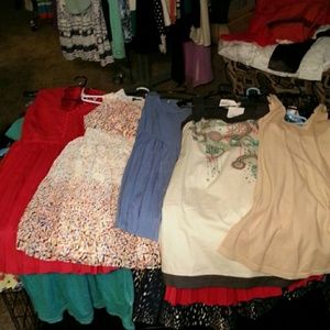 5 New MODERN style dresses with tags sz small