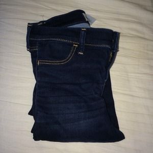 Dark wash skinny jeans