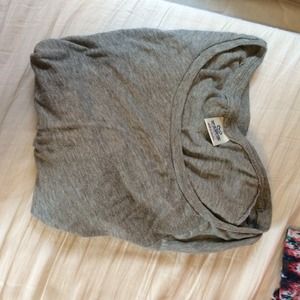 Pink long sleeve grey shirt