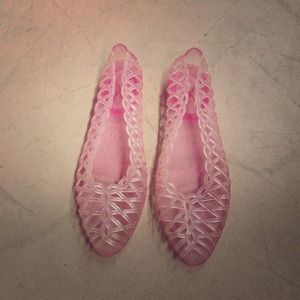 Pink jelly sandals