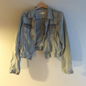H&M cropped jean jacket