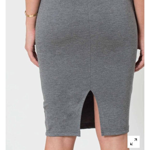 Ponte mid-length pencil skirt - Picture 2 of 2