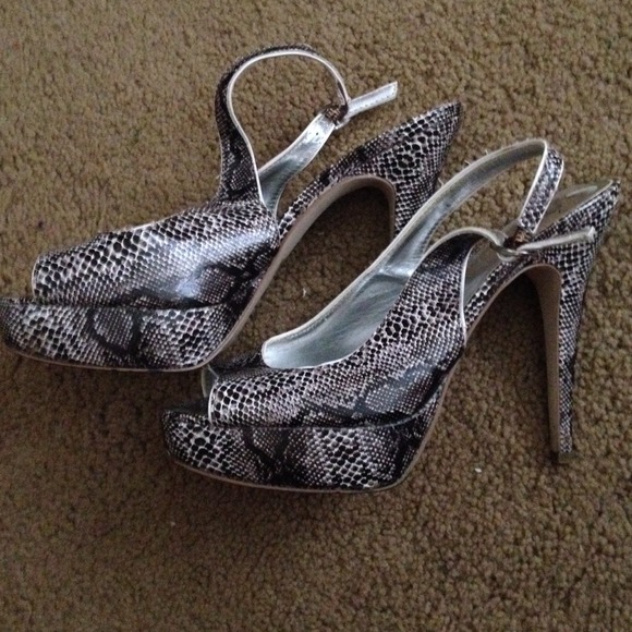 Snake skin heels
