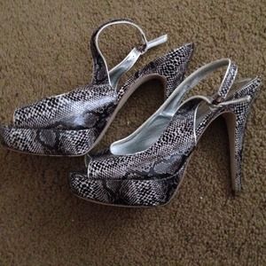 Snake skin heels