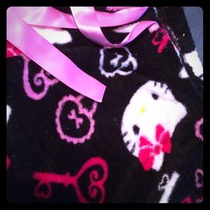 Fuzzy Hello Kitty lounging pants