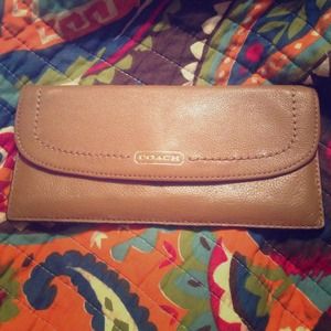 Brown (tan) coach wallet