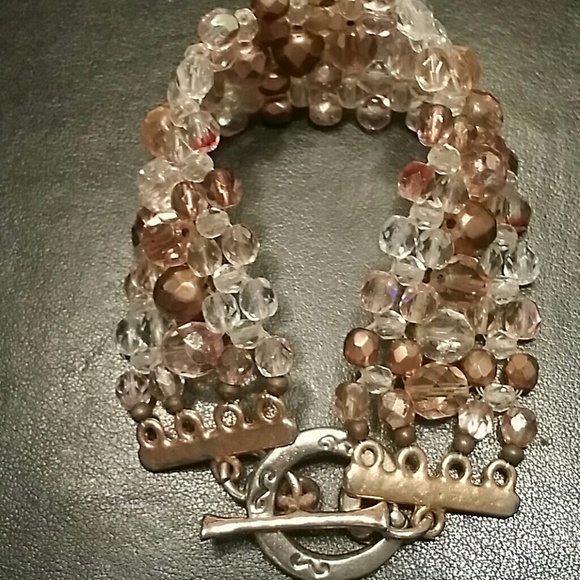 Bronze link ladies bracelet - Picture 2 of 4