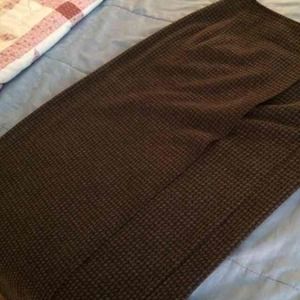Talbots tweed long skirt size 12