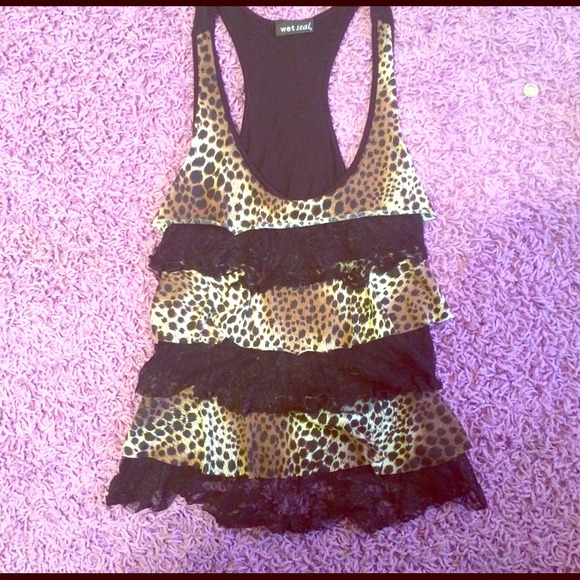 Leopard/ Lace sexy Tank!