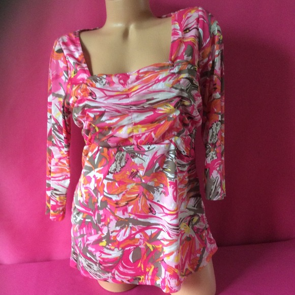 Christopher & Banks 3/4" Sleeve Top XL