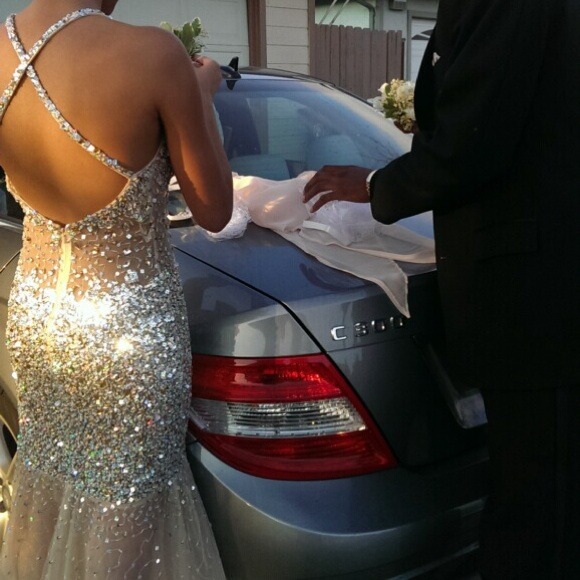 Beautiful Sequined Prom Dress by Bg Couture - Picture 2 of 3