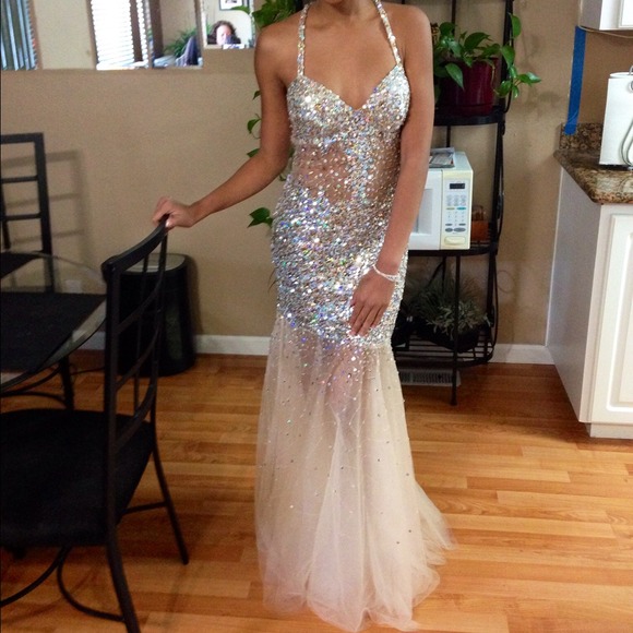 Beautiful Sequined Prom Dress by Bg Couture - Picture 3 of 3
