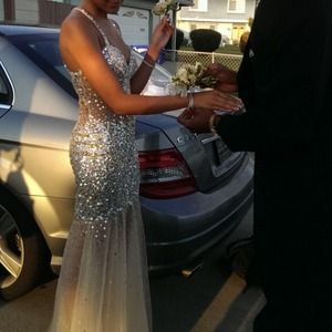 Beautiful Sequined Prom Dress by Bg Couture