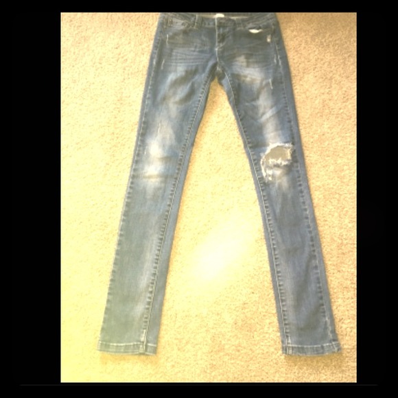 Skinny Belle asphalt jeans size 7 long