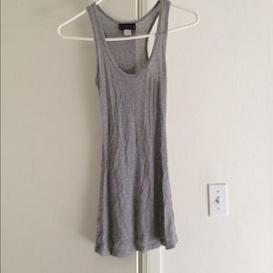 Gray racer back tank