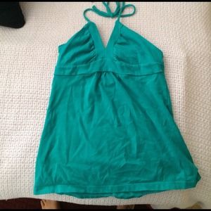 Teal halter top