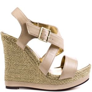 Michael Antonio Nude Wedges
