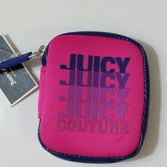 Juicy couture pink earbud case