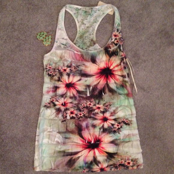 Fun floral tank
