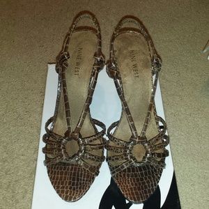 Nine West Strappy Wedge Sandals