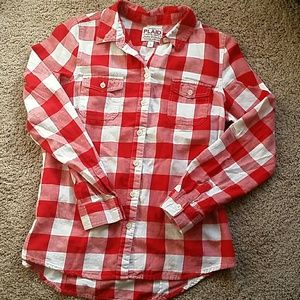 Red & White Plaid Flannel