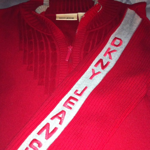DKNY Red Sweater