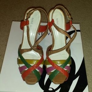 Colorful Strappy Dress Sandals