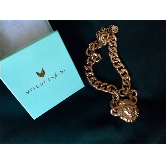 ❕Melody Ehsani Gold Chain Statement Necklace