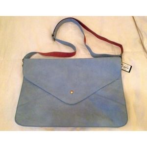 Foreign Exchange Blue Envelope Clutch