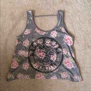 Floral Rock n Roll Graphic Tee