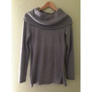 Grey Multiway Cowl Neck Bodycon Tunic Sweater