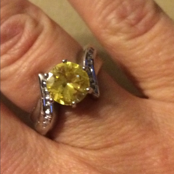 Silver Citrine Ring