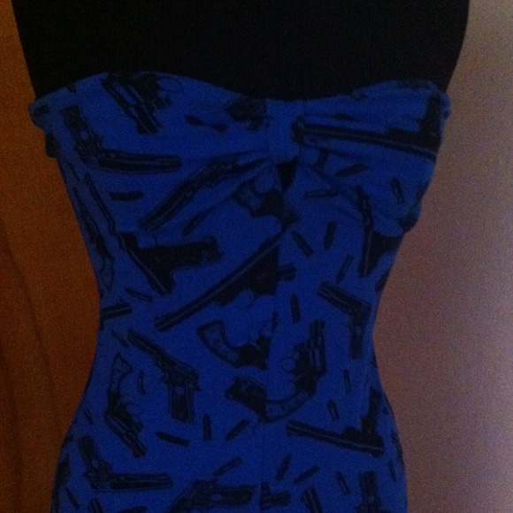 Betsey Johnson Pistol Gun Print Dress