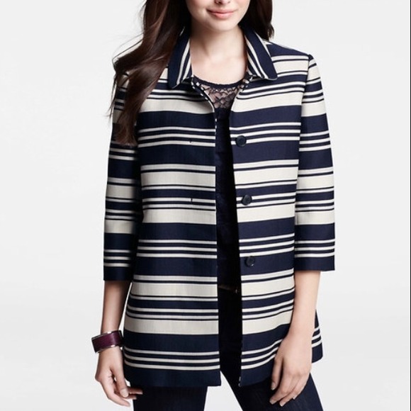 Ann Taylor Striped Topper
