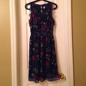 Blue floral Sunday dress