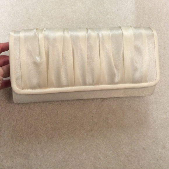 Off white cream clutch