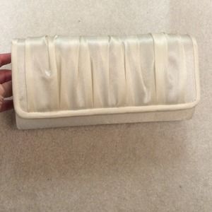 Off white cream clutch
