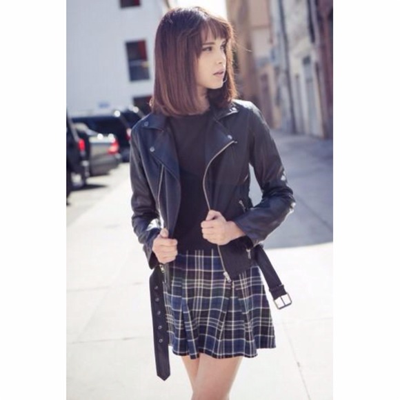 RARE Brandy Melville faux leather jacket