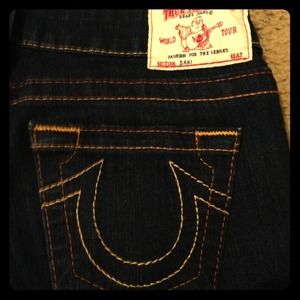 DARK blue TRUE RELIGION jeans!
