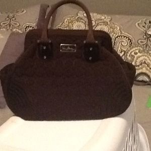 Vera Bradley frame bag in brown