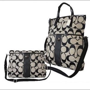 Coach foldover cross body bag