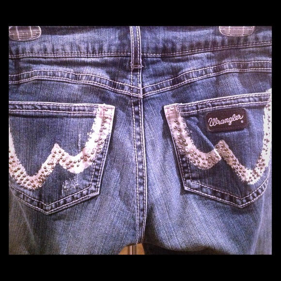Wrangler premium denim jeans size 5/6 34 length