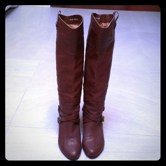 Belle real leather tall boots