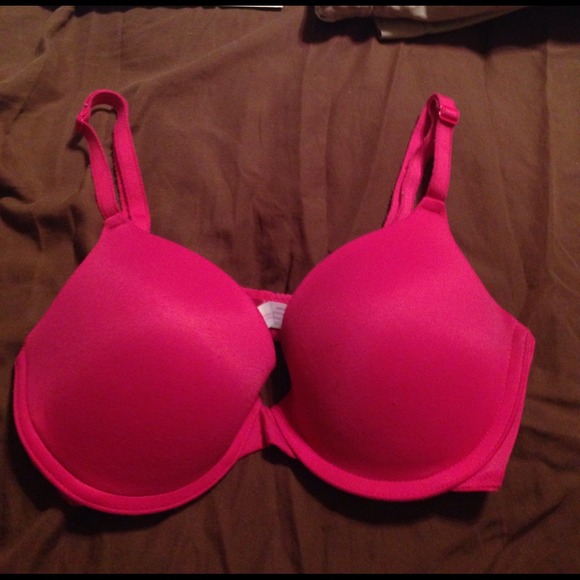 Three Victoria's Secret pink bras bundled