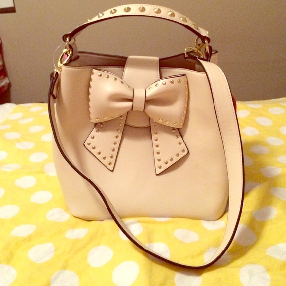 Betsy Johnson Nude Bucket Tote