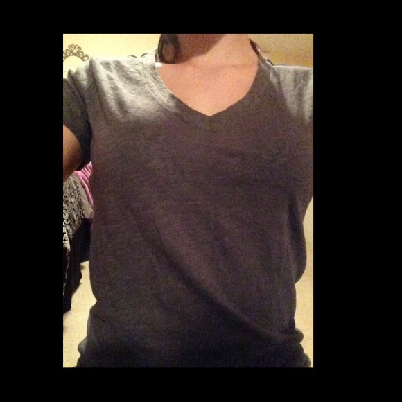Grey T Shirt/V neck