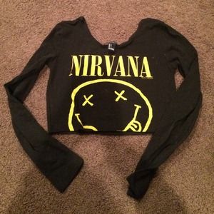 cropped nirvana shirt