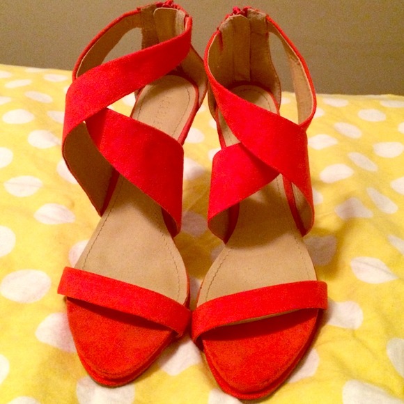 Forever 21 Red Strappy heels