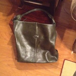 Tod's Hunter Green Leather Purse