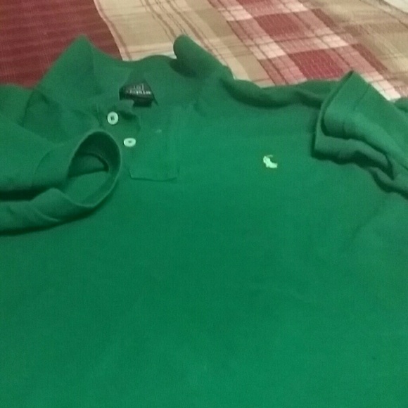 Ralph Lauren green polo shirt (yellow polo sign)